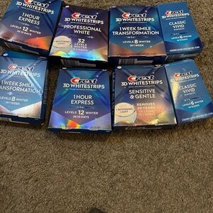 Crest 3D White Strips Variety Pack - Blue and Purple